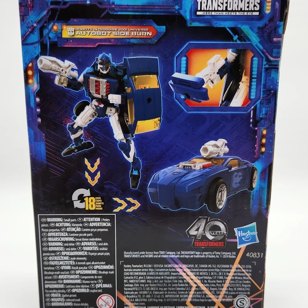 New Transformers Side Burn Autobot Legacy United Hasbro Deluxe Action Figure.